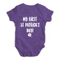 Babygrow Baby Romper My First St Patrick's Day Baby Unisex Baby Grow Bodysuit 3-6 Months Plum