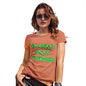 Womens Novelty T Shirt Christmas The World's Tallest Leprechaun Women's T-Shirt X-Large Orange