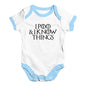 I Poo And I Know Things Game Of Thrones Baby Unisex Baby Grow Bodysuit