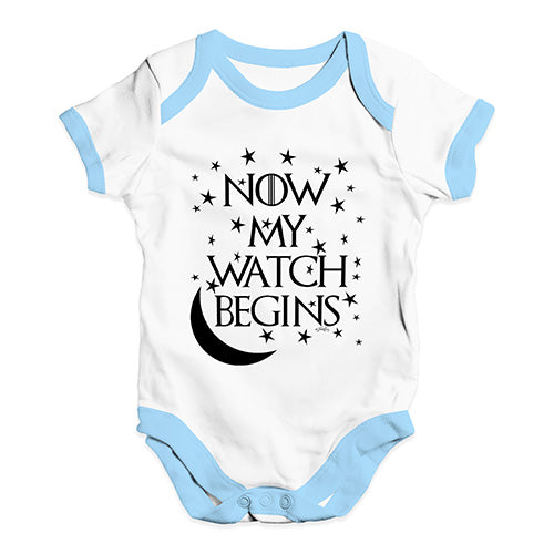 Now My Watch Begins Game Of Thrones Baby Unisex Baby Grow Bodysuit