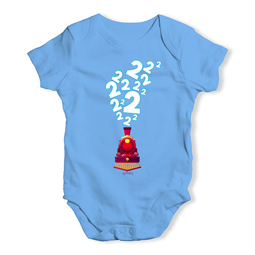 2nd Birthday Train Baby Unisex Baby Grow Bodysuit