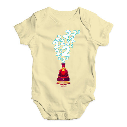 2nd Birthday Train Baby Unisex Baby Grow Bodysuit