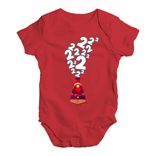 2nd Birthday Train Baby Unisex Baby Grow Bodysuit