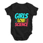 Girls Love Science Baby Unisex Baby Grow Bodysuit