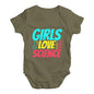 Girls Love Science Baby Unisex Baby Grow Bodysuit