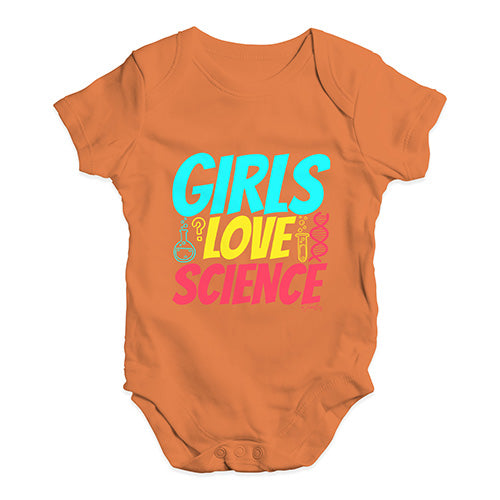 Girls Love Science Baby Unisex Baby Grow Bodysuit