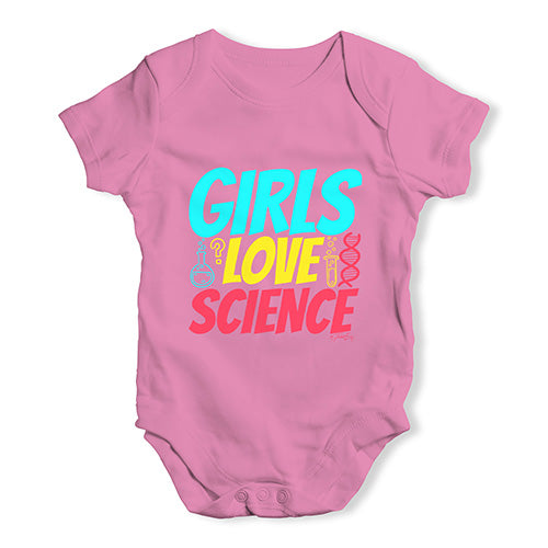 Girls Love Science Baby Unisex Baby Grow Bodysuit