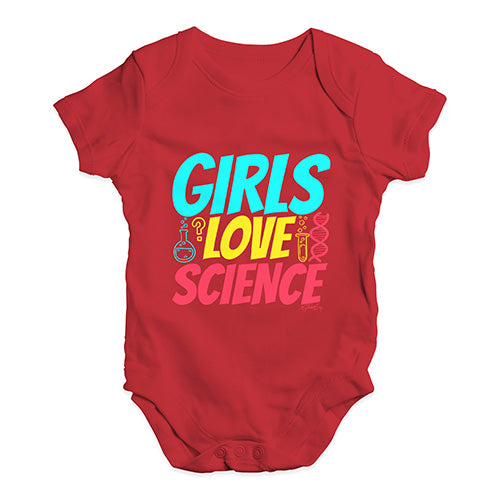 Girls Love Science Baby Unisex Baby Grow Bodysuit