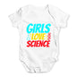 Girls Love Science Baby Unisex Baby Grow Bodysuit