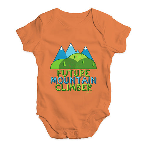 Future Mountain Climber Baby Unisex Baby Grow Bodysuit