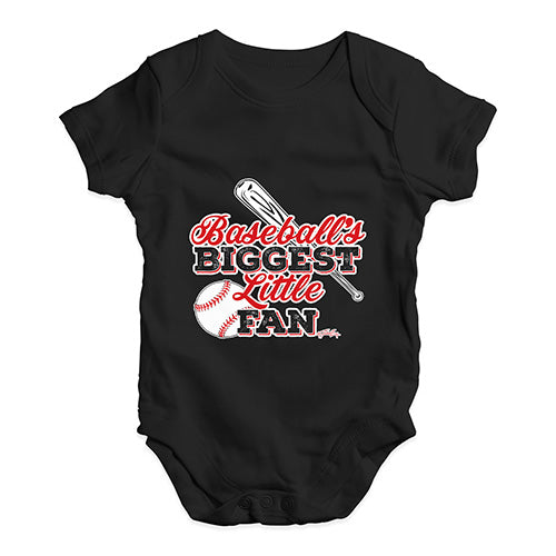 Baseball's Biggest Little Fan Baby Unisex Baby Grow Bodysuit