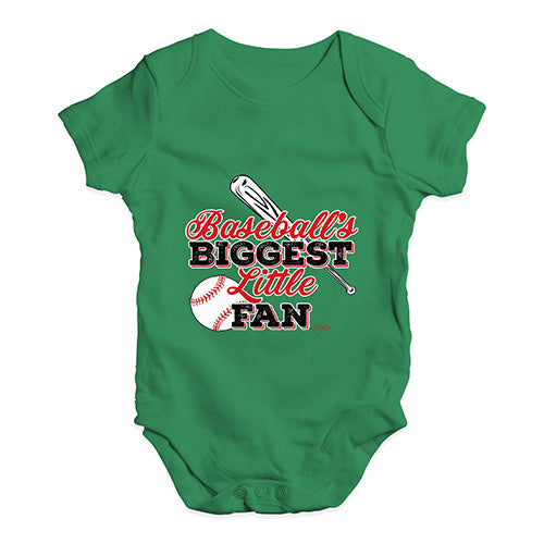 Baseball's Biggest Little Fan Baby Unisex Baby Grow Bodysuit