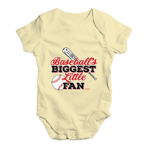 Baseball's Biggest Little Fan Baby Unisex Baby Grow Bodysuit