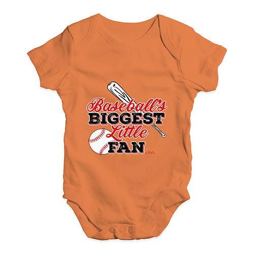 Baseball's Biggest Little Fan Baby Unisex Baby Grow Bodysuit