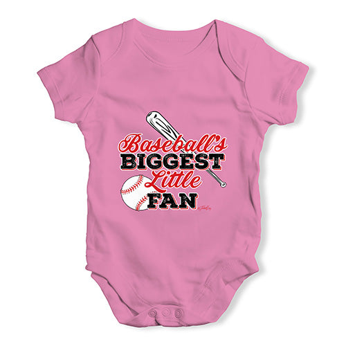 Baseball's Biggest Little Fan Baby Unisex Baby Grow Bodysuit