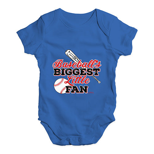 Baseball's Biggest Little Fan Baby Unisex Baby Grow Bodysuit