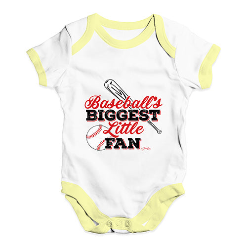 Baseball's Biggest Little Fan Baby Unisex Baby Grow Bodysuit