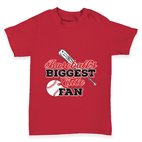 Baseball's Biggest Little Fan Baby Toddler T-Shirt