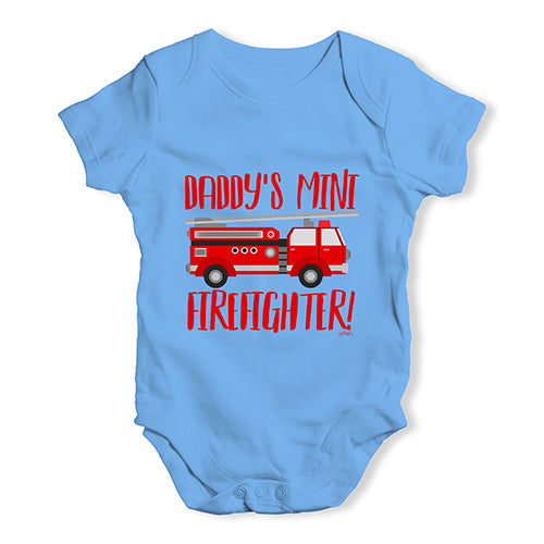 Daddy's Mini Firefighter Baby Unisex Baby Grow Bodysuit