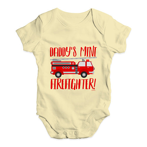 Daddy's Mini Firefighter Baby Unisex Baby Grow Bodysuit