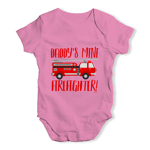 Daddy's Mini Firefighter Baby Unisex Baby Grow Bodysuit