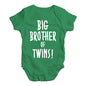 Big Brother Of Twins! Baby Unisex Baby Grow Bodysuit