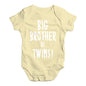 Big Brother Of Twins! Baby Unisex Baby Grow Bodysuit