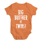 Big Brother Of Twins! Baby Unisex Baby Grow Bodysuit