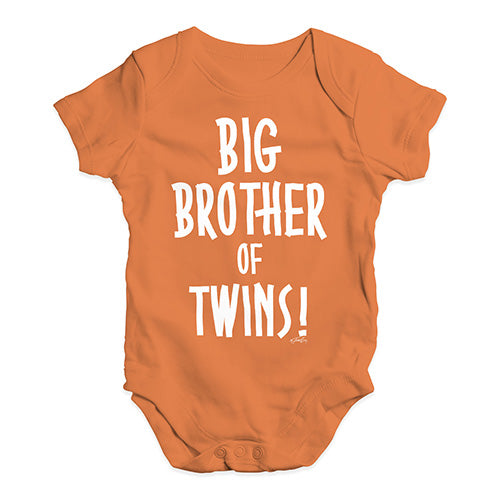 Big Brother Of Twins! Baby Unisex Baby Grow Bodysuit