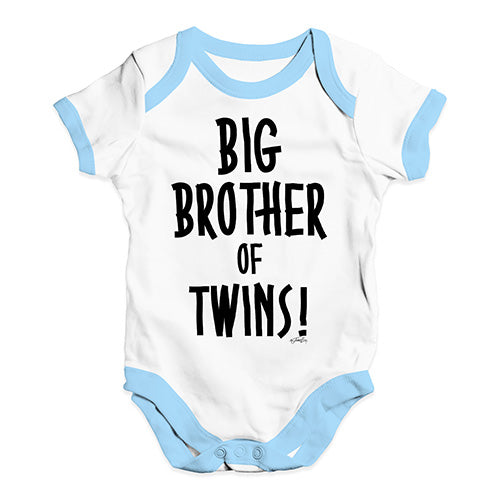 Big Brother Of Twins! Baby Unisex Baby Grow Bodysuit