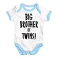 Big Brother Of Twins! Baby Unisex Baby Grow Bodysuit