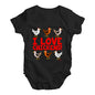 I Love Chickens! Baby Unisex Baby Grow Bodysuit