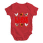 I Love Chickens! Baby Unisex Baby Grow Bodysuit