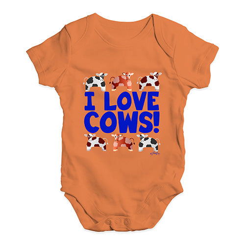 I Love Cows! Baby Unisex Baby Grow Bodysuit