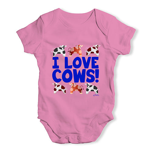 I Love Cows! Baby Unisex Baby Grow Bodysuit