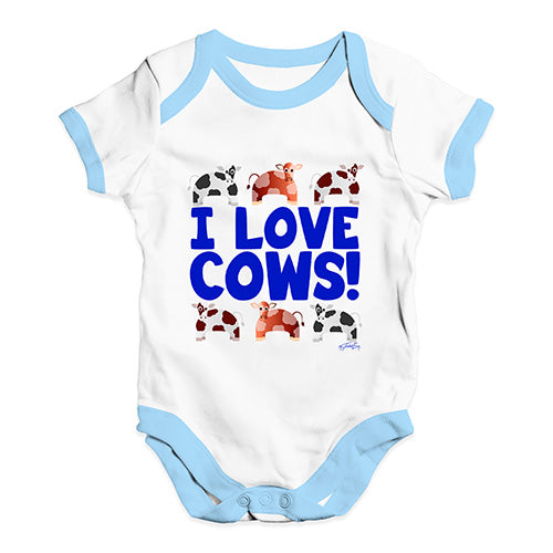 I Love Cows! Baby Unisex Baby Grow Bodysuit