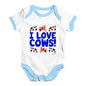 I Love Cows! Baby Unisex Baby Grow Bodysuit