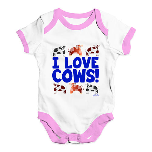 I Love Cows! Baby Unisex Baby Grow Bodysuit