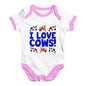 I Love Cows! Baby Unisex Baby Grow Bodysuit