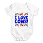 I Love Cows! Baby Unisex Baby Grow Bodysuit