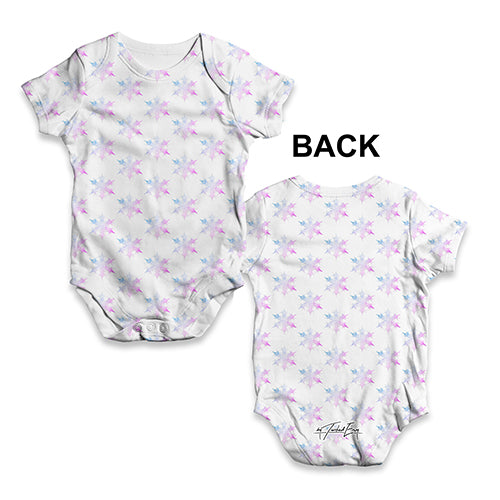 Multi-coloured Snowflake Baby Unisex ALL-OVER PRINT Baby Grow Bodysuit