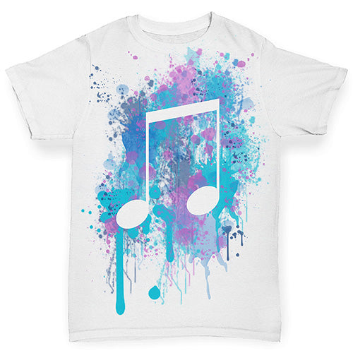 Paint Splat Musical Note Baby Toddler ALL-OVER PRINT Baby T-shirt