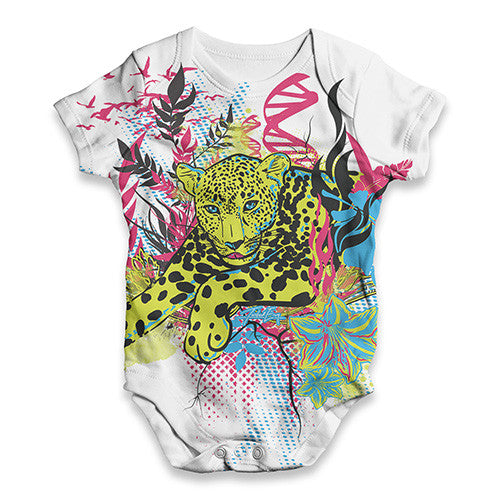 Majestic Leopard Baby Unisex ALL-OVER PRINT Baby Grow Bodysuit