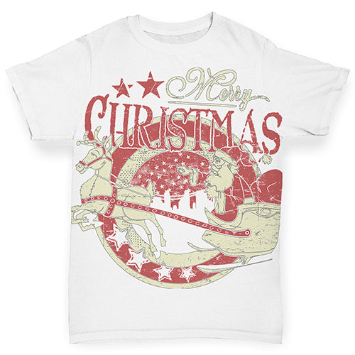 Merry Christmas Distress Print Baby Toddler ALL-OVER PRINT Baby T-shirt