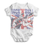 Union Jack Rock N Roll Baby Unisex ALL-OVER PRINT Baby Grow Bodysuit