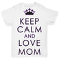 Keep Calm And Love Mom Baby Toddler ALL-OVER PRINT Baby T-shirt