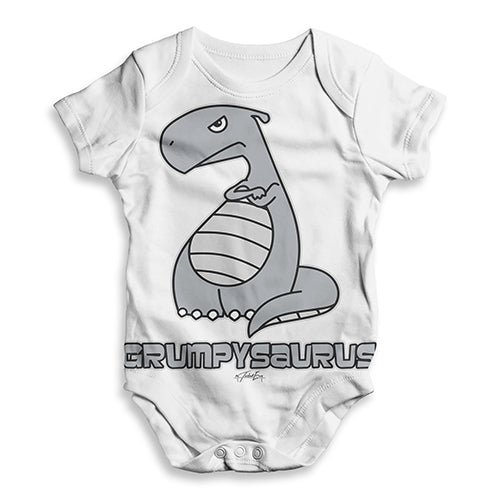 Grumpy Grumposaur Dinosaur Baby Unisex ALL-OVER PRINT Baby Grow Bodysuit