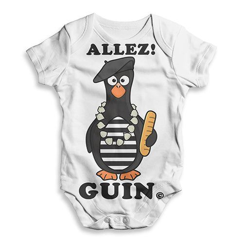 Allez Guin The Penguin Baby Unisex ALL-OVER PRINT Baby Grow Bodysuit