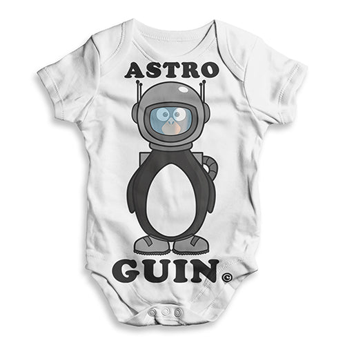 Astro Guin The Astronaut Penguin Baby Unisex ALL-OVER PRINT Baby Grow Bodysuit