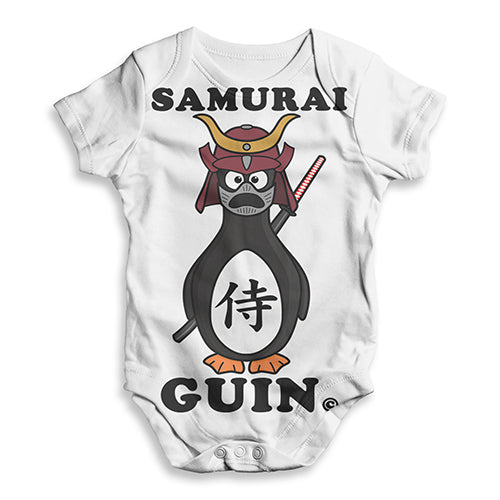 Samurai Guin The Penguin Baby Unisex ALL-OVER PRINT Baby Grow Bodysuit